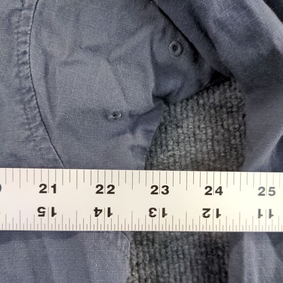 Wrangler Riggs Button Down Shirt Mens Large Long Sleeve Gray Chest Pocket Casual - Picture 12 of 12